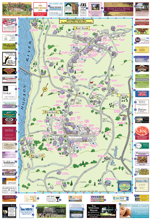 Berkshire Maps - Red Hook, Rhinebeck, NY